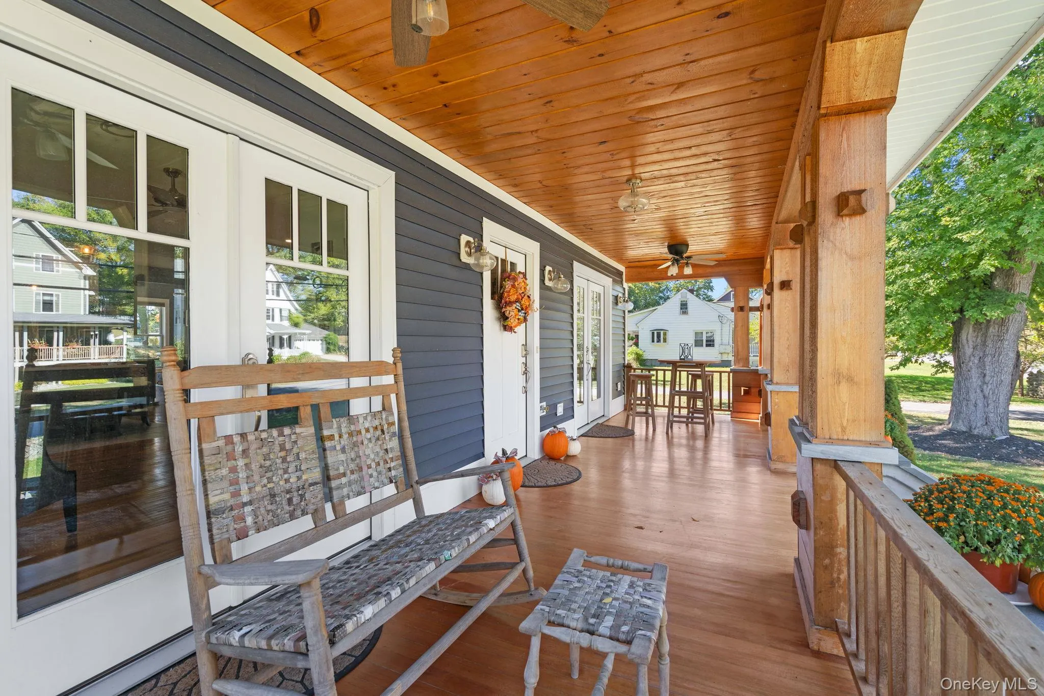 Porch featuring ceiling fan Porch featuring ceiling fan