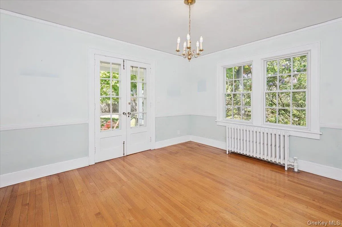 Dining room with hardwood floors Dining room with hardwood floors