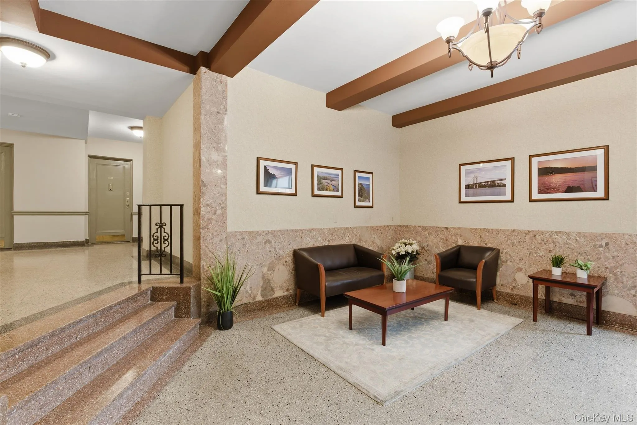 Common area featuring beamed ceiling Common area featuring beamed ceiling