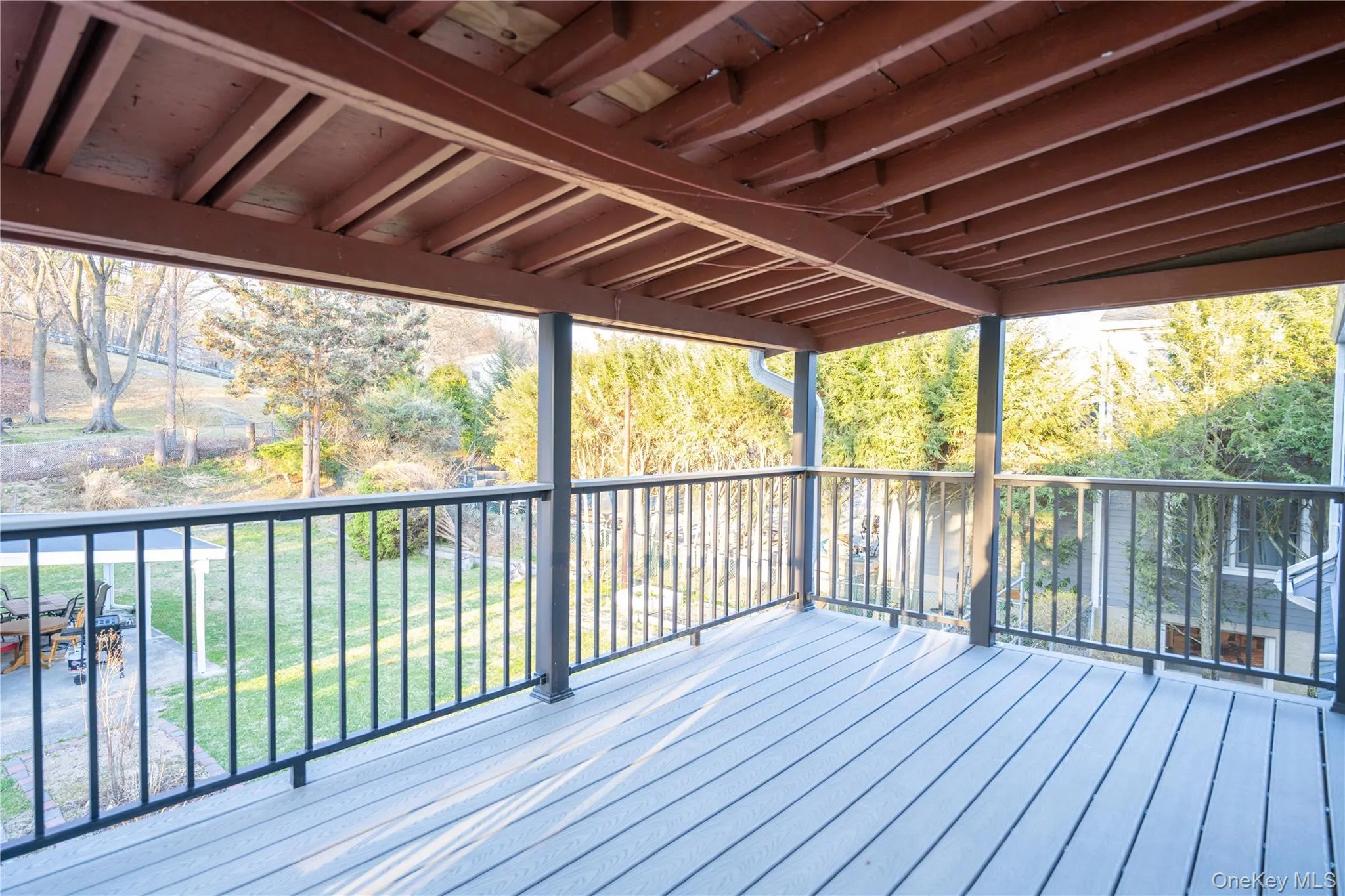 View of wooden terrace View of wooden terrace
