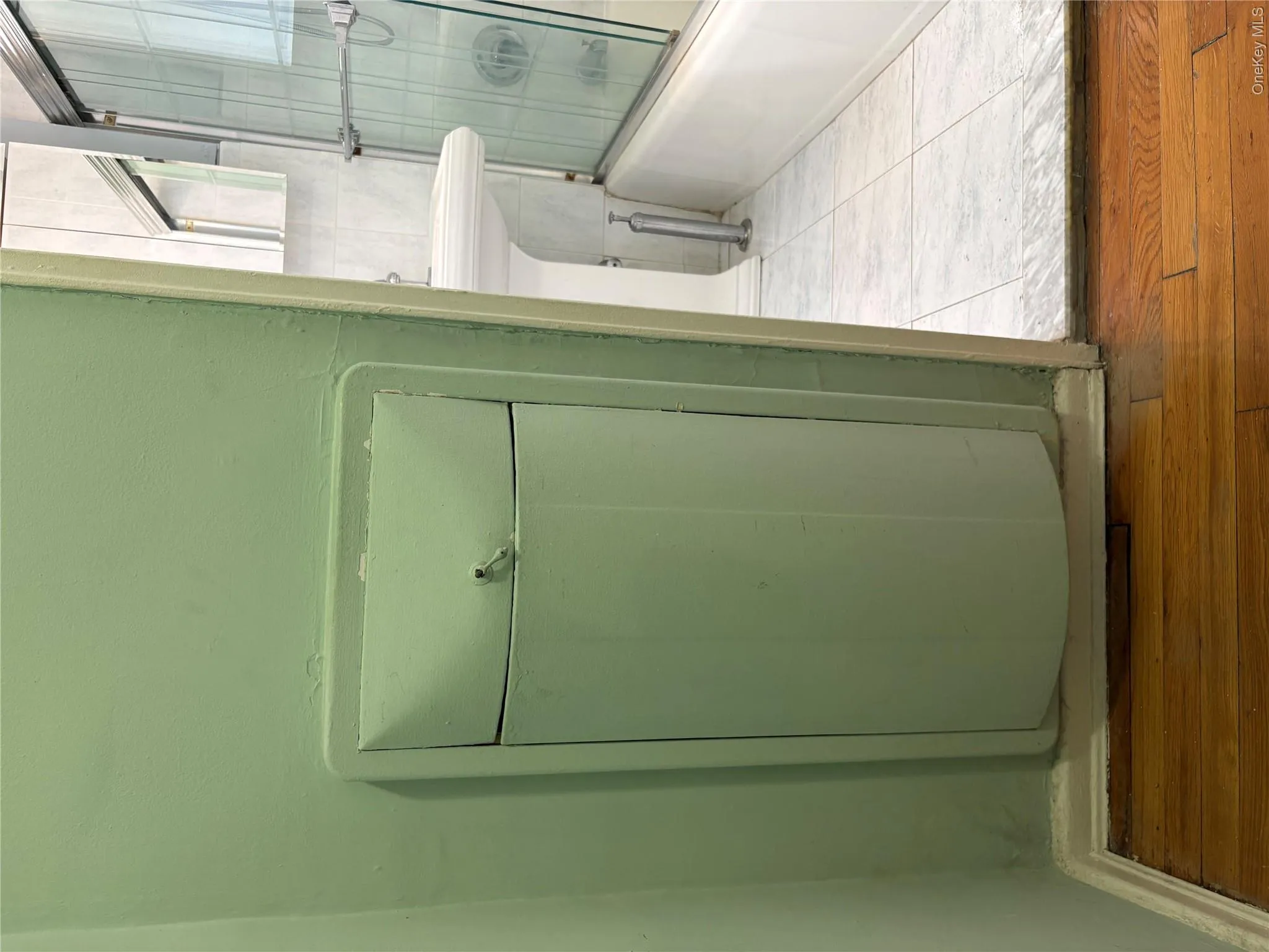 Classic wall built-in laundry basket. Classic wall built-in laundry basket.