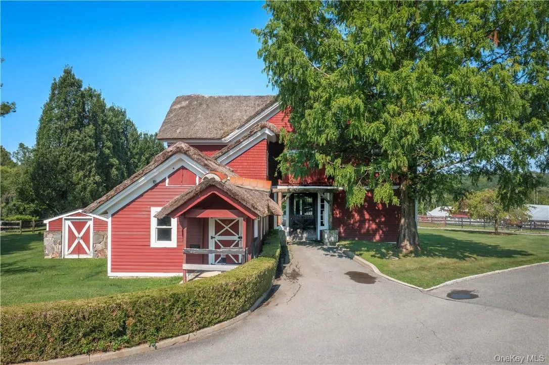 Renovated barn, now a stylish clubhouse with a 2-bedroom apartment above and a manager's office attached. Renovated barn, now a stylish clubhouse with a 2-bedroom apartment above and a manager's office attached.