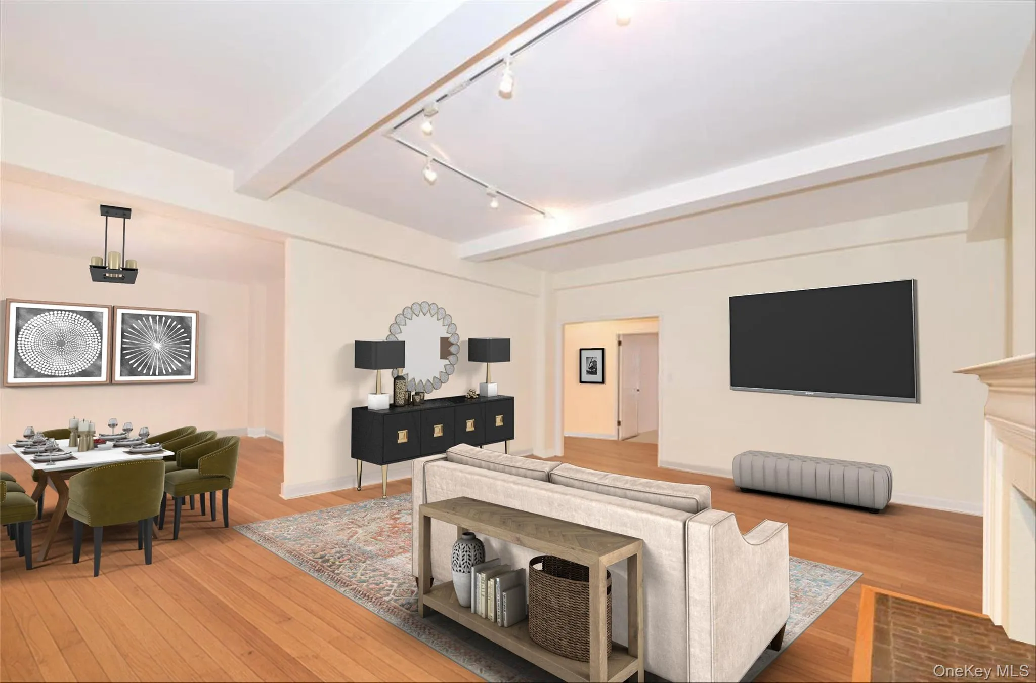Interior Designer's Vision of the Living/Dining Rooms Interior Designer's Vision of the Living/Dining Rooms