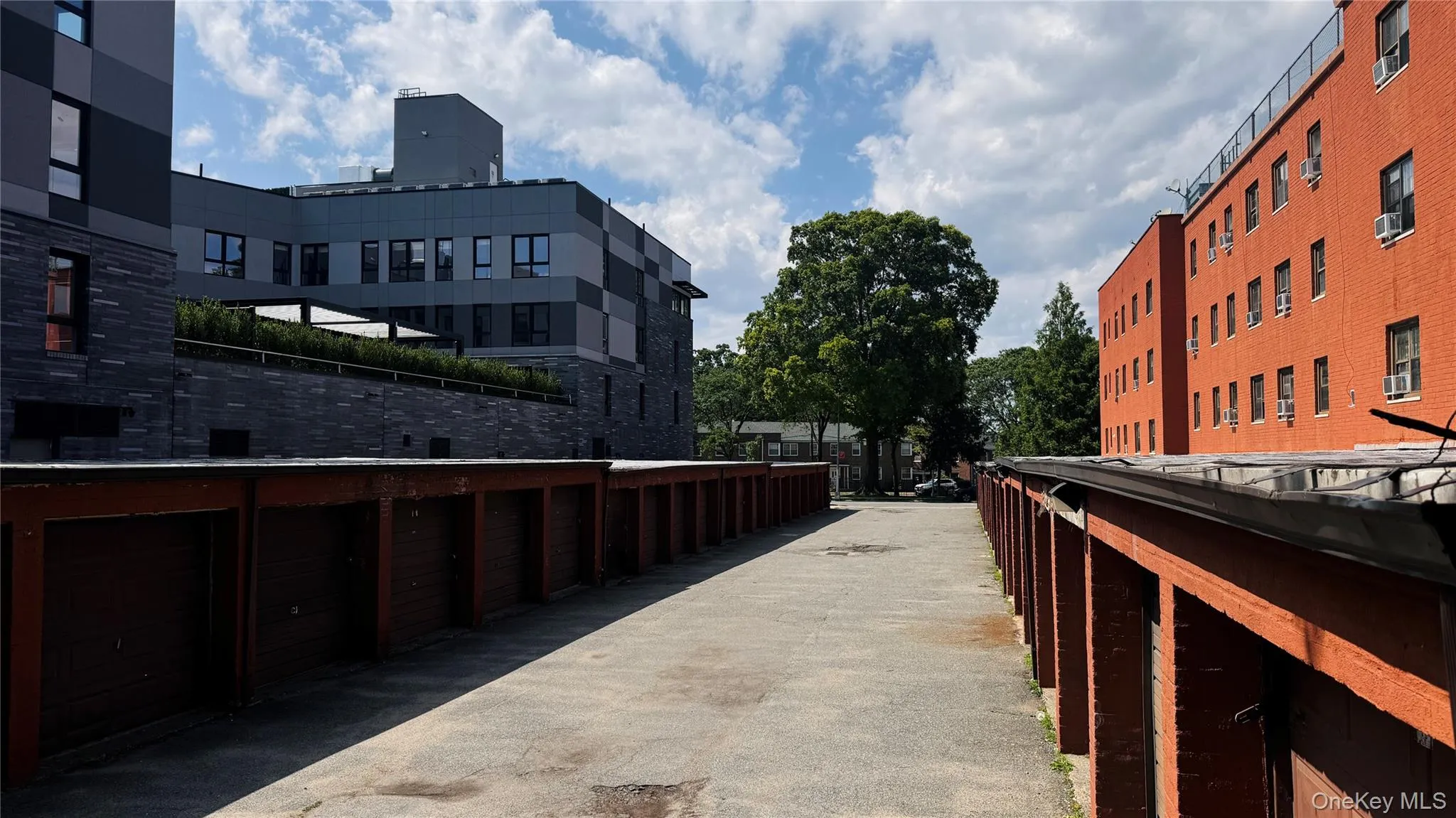 View of street with community garages View of street with community garages