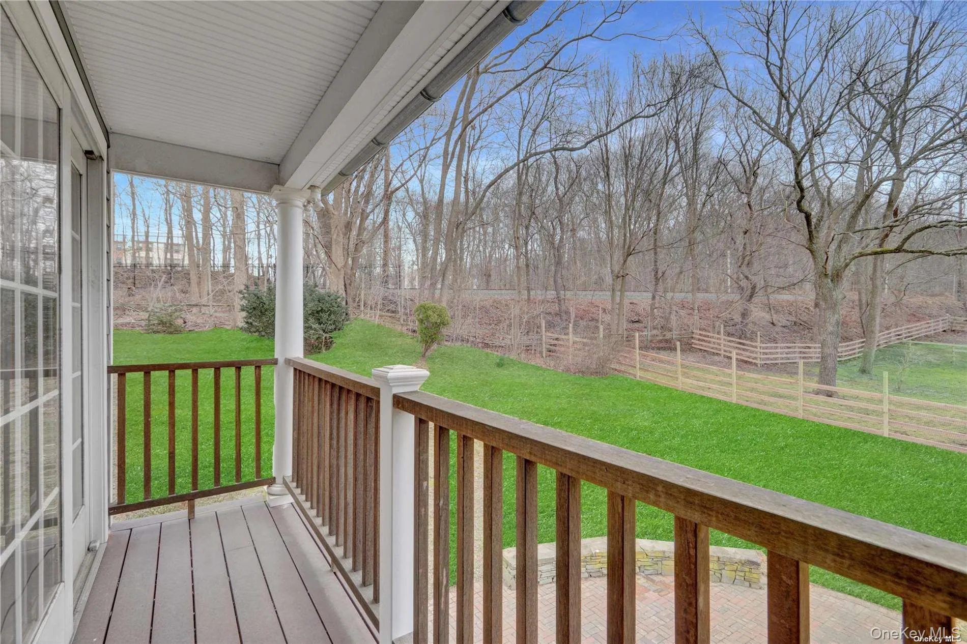 Side Porch With Views Of Horse Farm Side Porch With Views Of Horse Farm