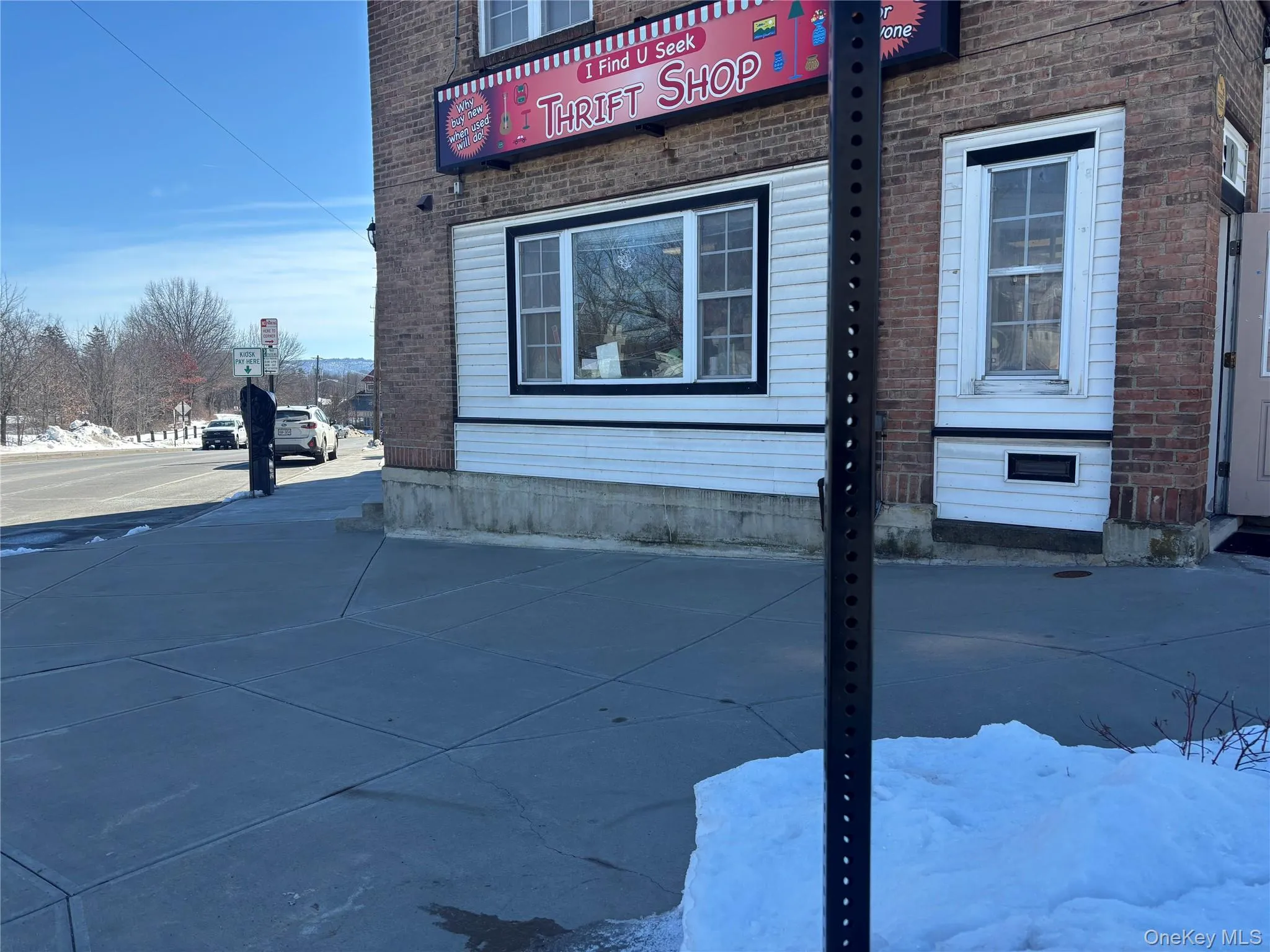 Street view showing street as building is on a corner. Street view showing street as building is on a corner.