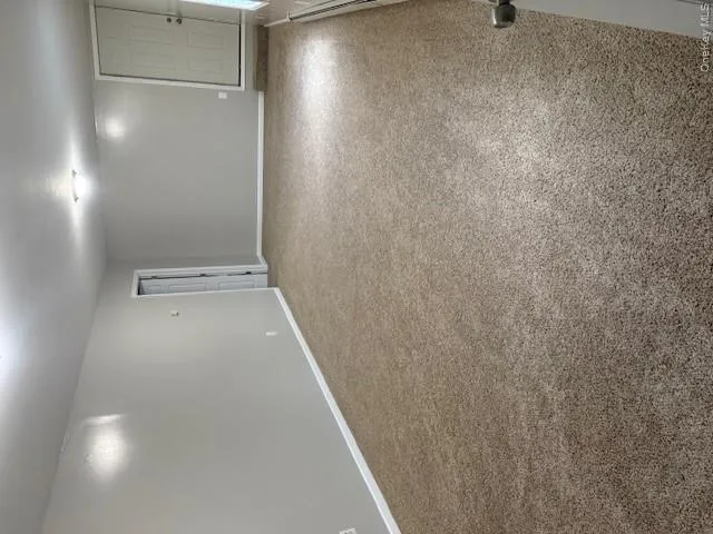 Finished downstairs, family room Finished downstairs, family room