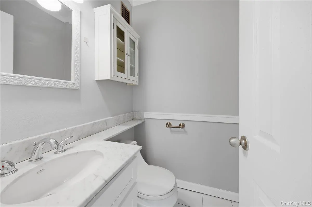 Primary ensuite half bath. Primary ensuite half bath.