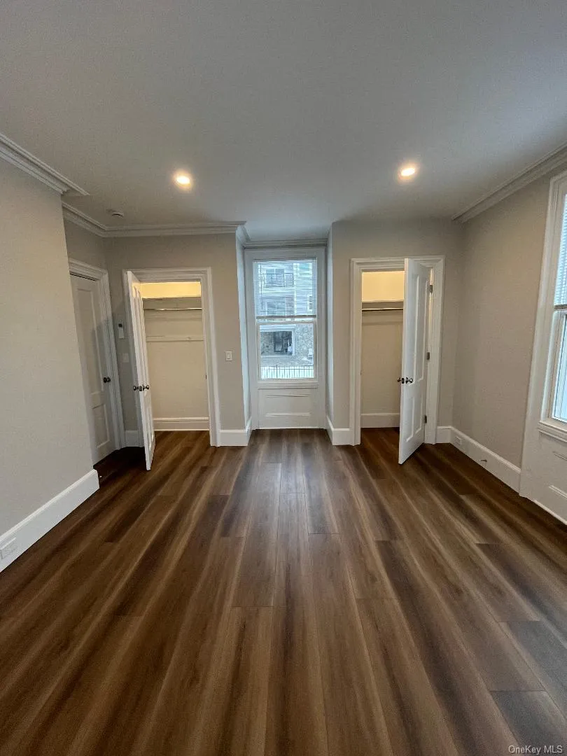 Oversized bedroom with double closets. Oversized bedroom with double closets.