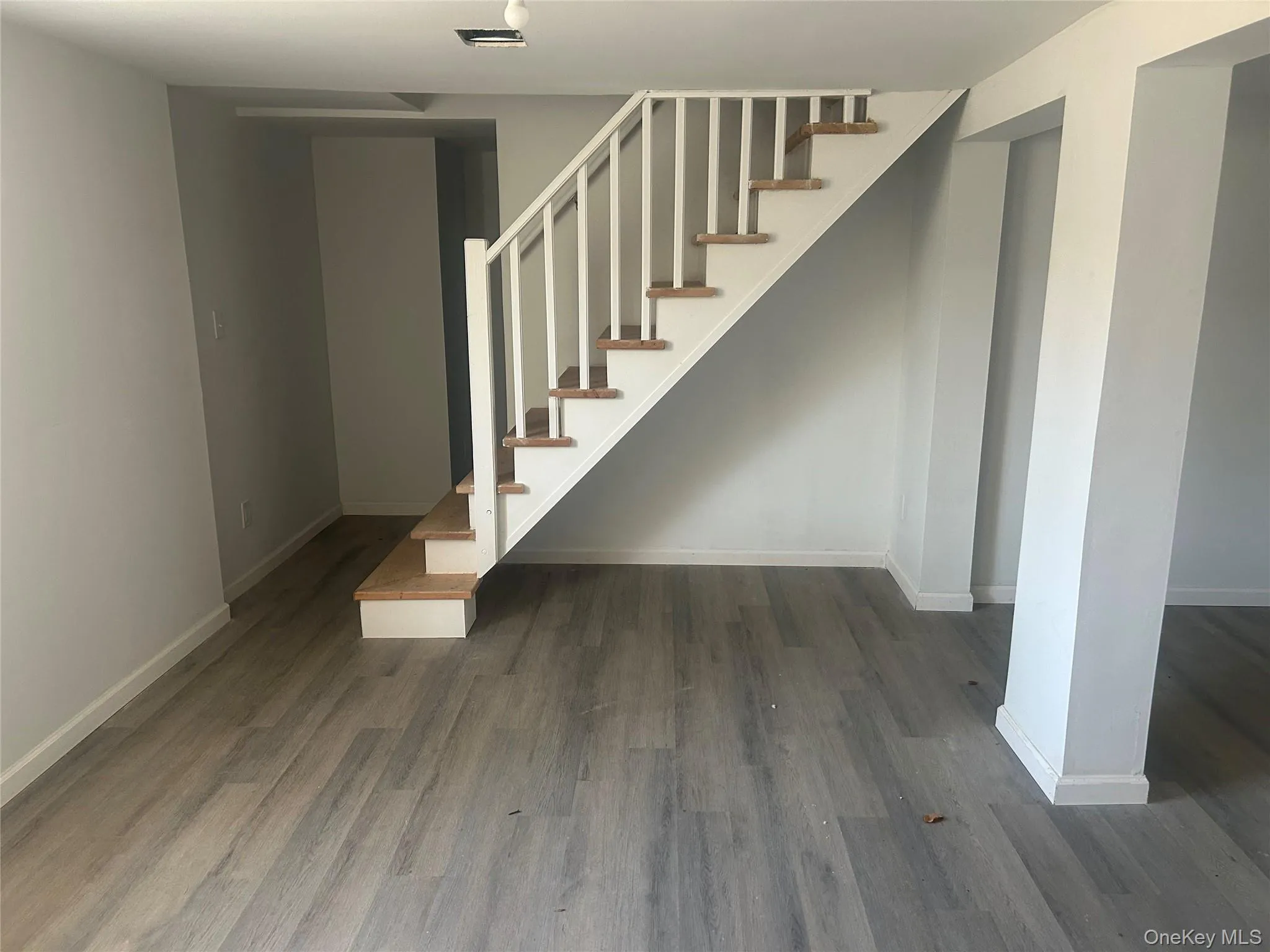 Stairs with wood finished floors Stairs with wood finished floors