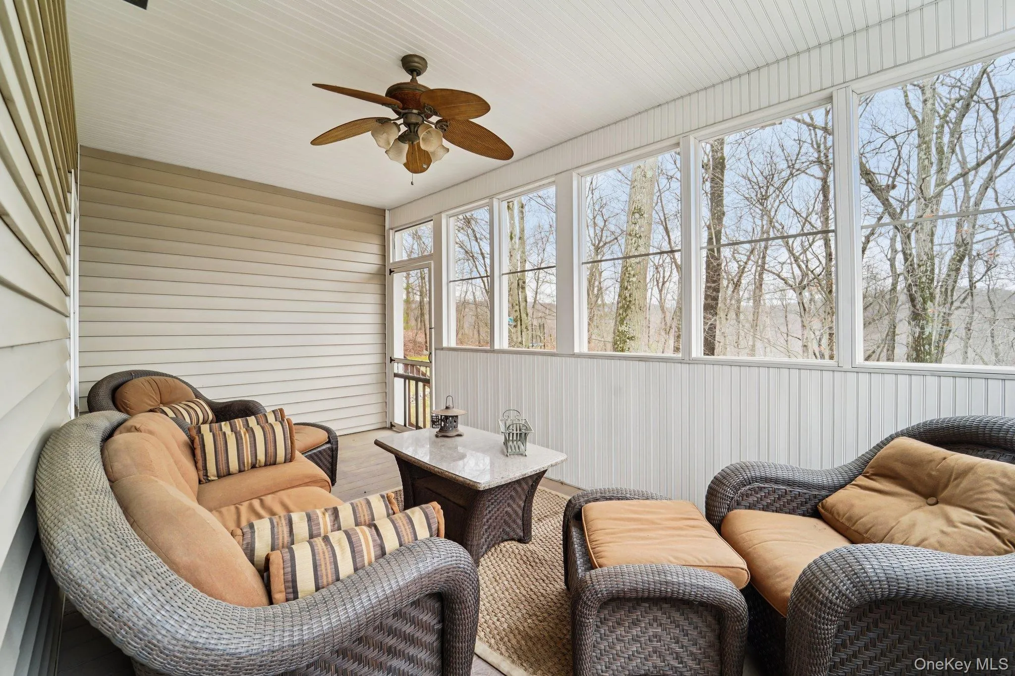 Screened In Porch with Trex Flooring Screened In Porch with Trex Flooring
