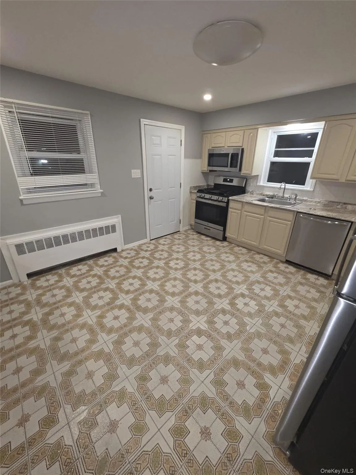 Kitchen with exterior entry Kitchen with exterior entry