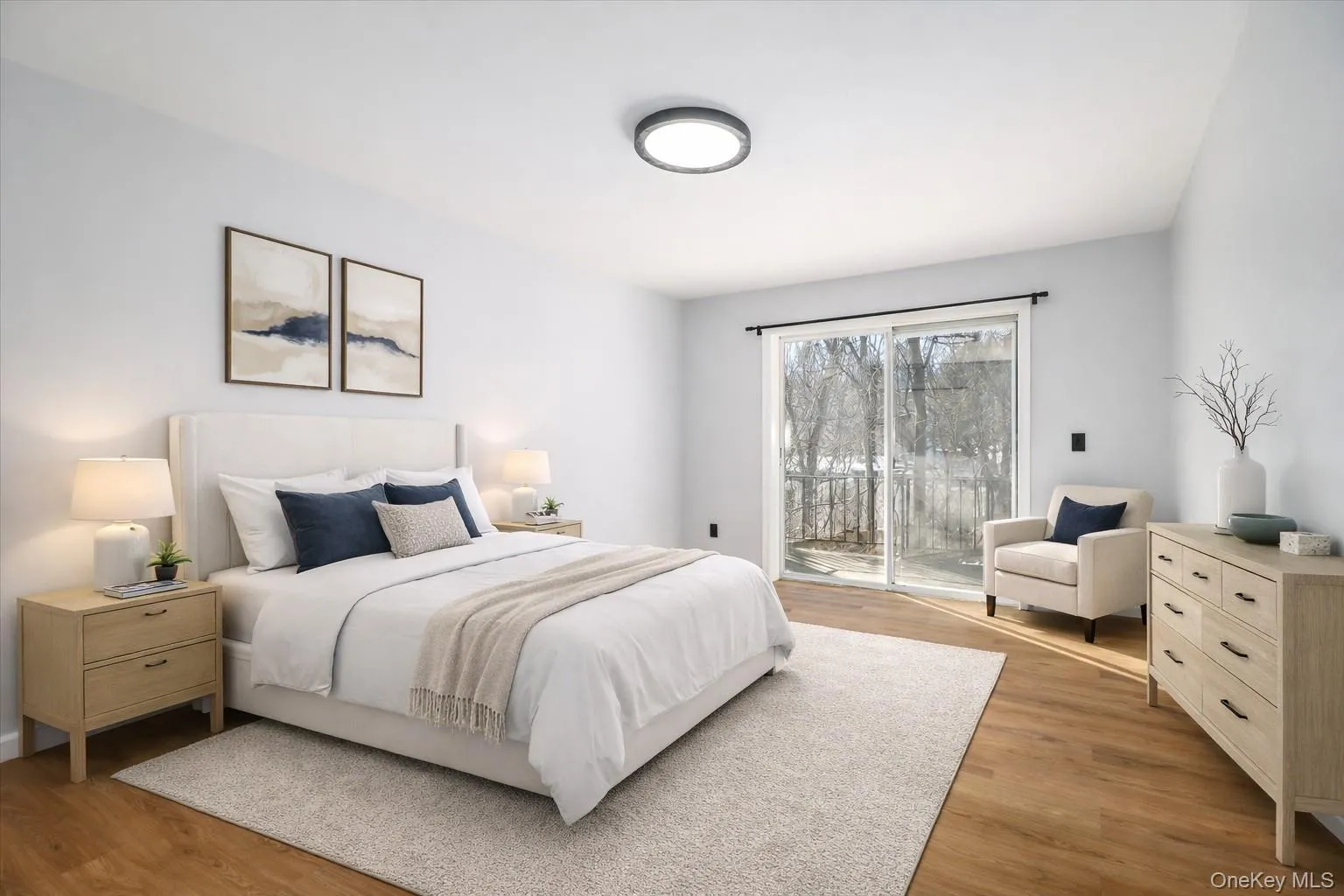Spacious Bedroom, with sliders out to patio, freshly painted , new flooring (virtually staged) Spacious Bedroom, with sliders out to patio, freshly painted , new flooring (virtually staged)