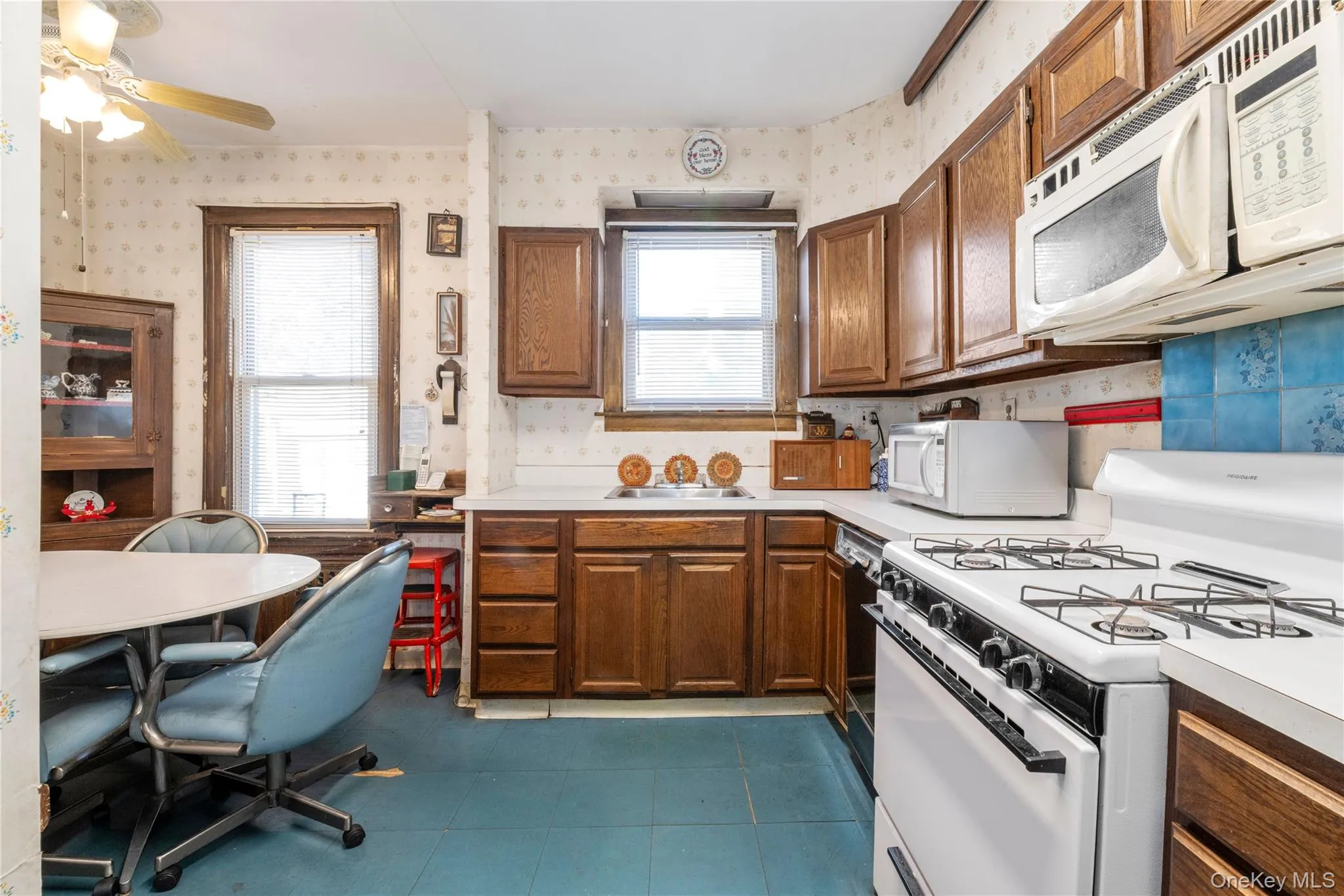 Kitchen with storage above cabinets and pantry Kitchen with storage above cabinets and pantry