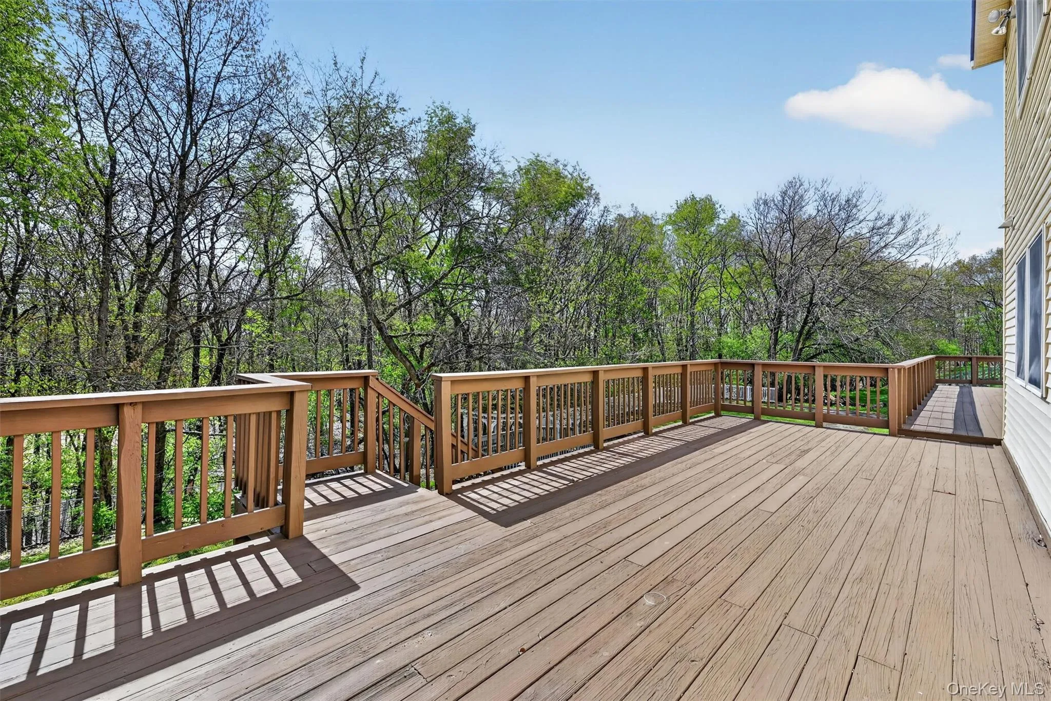 The back deck is quite large and will make a great outdoor living space The back deck is quite large and will make a great outdoor living space