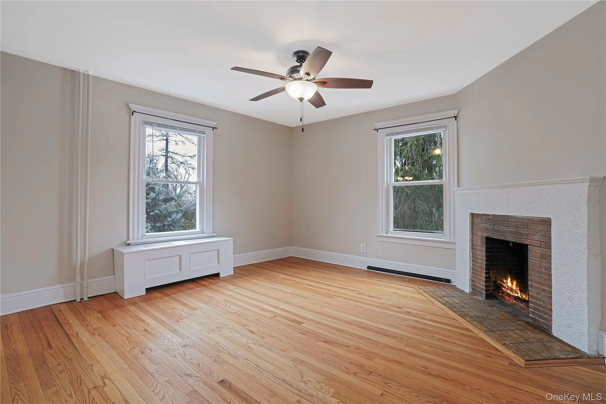 Dining room with decorative fireplace Dining room with decorative fireplace