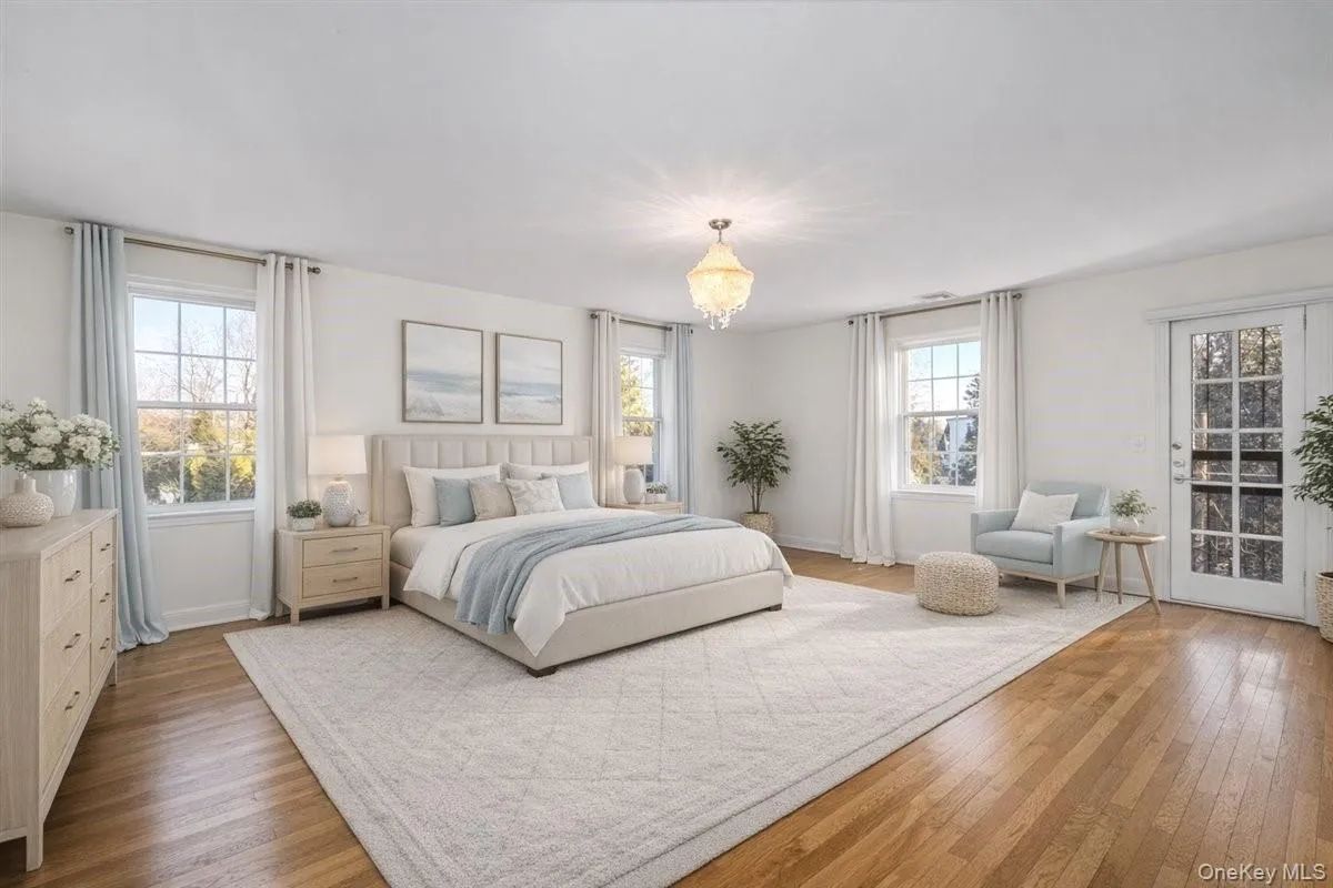 Staged Ensuite Primary Bedroom with full bath. Staged Ensuite Primary Bedroom with full bath.