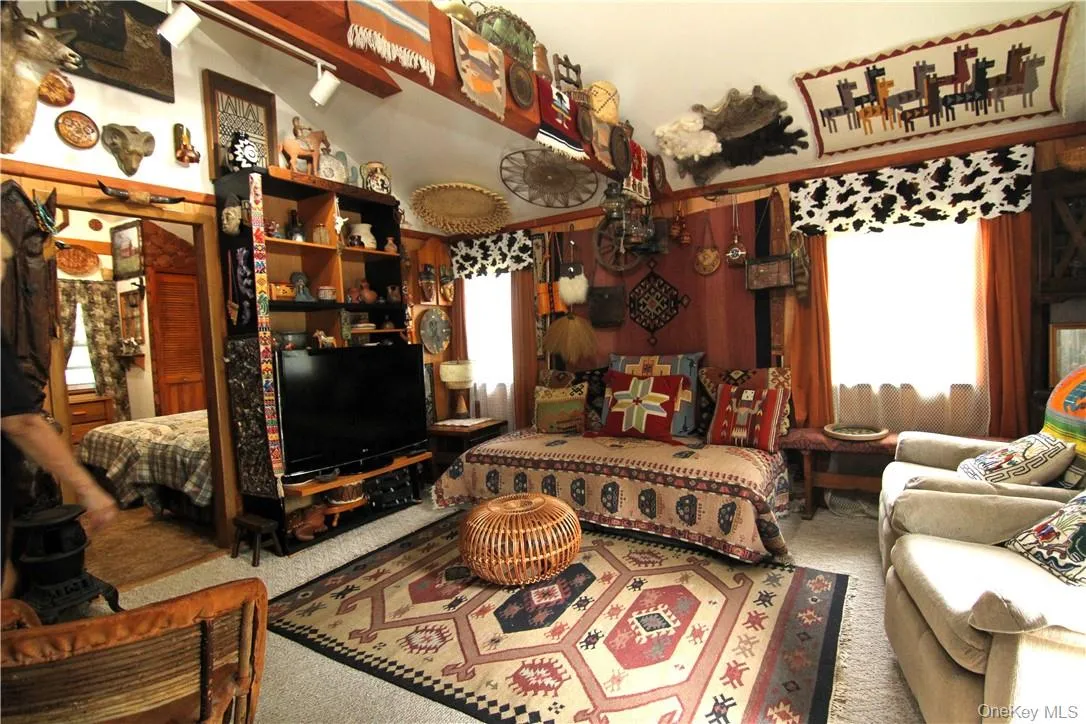 View of carpeted living room View of carpeted living room