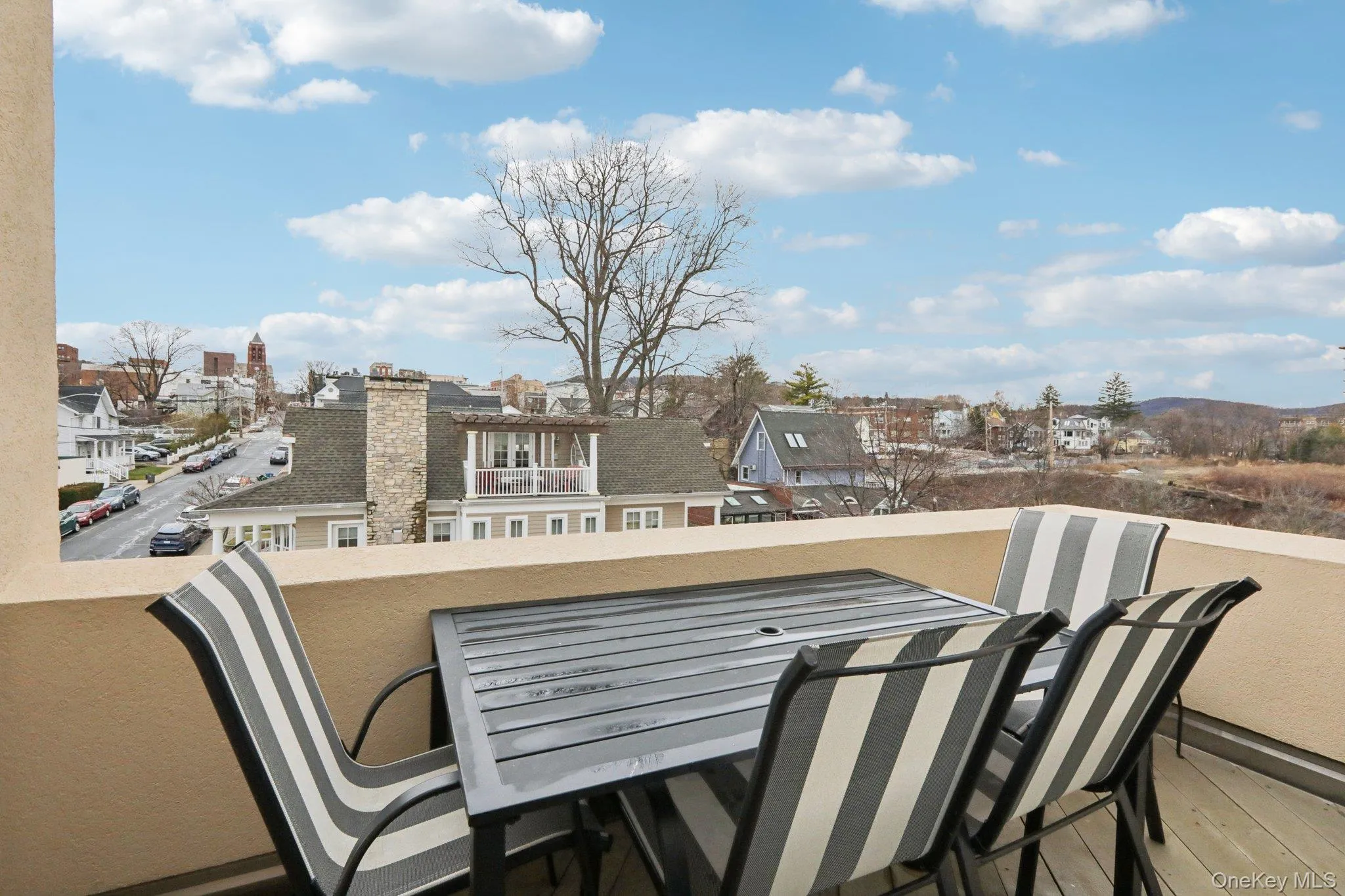 Balcony off Dining Room, Perfect dining while overlooking Nyack Village Balcony off Dining Room, Perfect dining while overlooking Nyack Village
