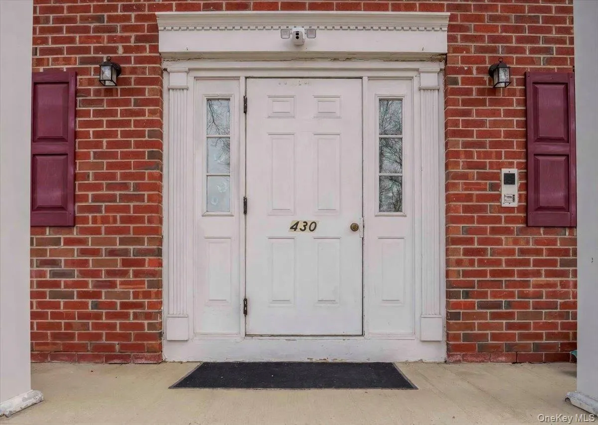 Front door to building Front door to building