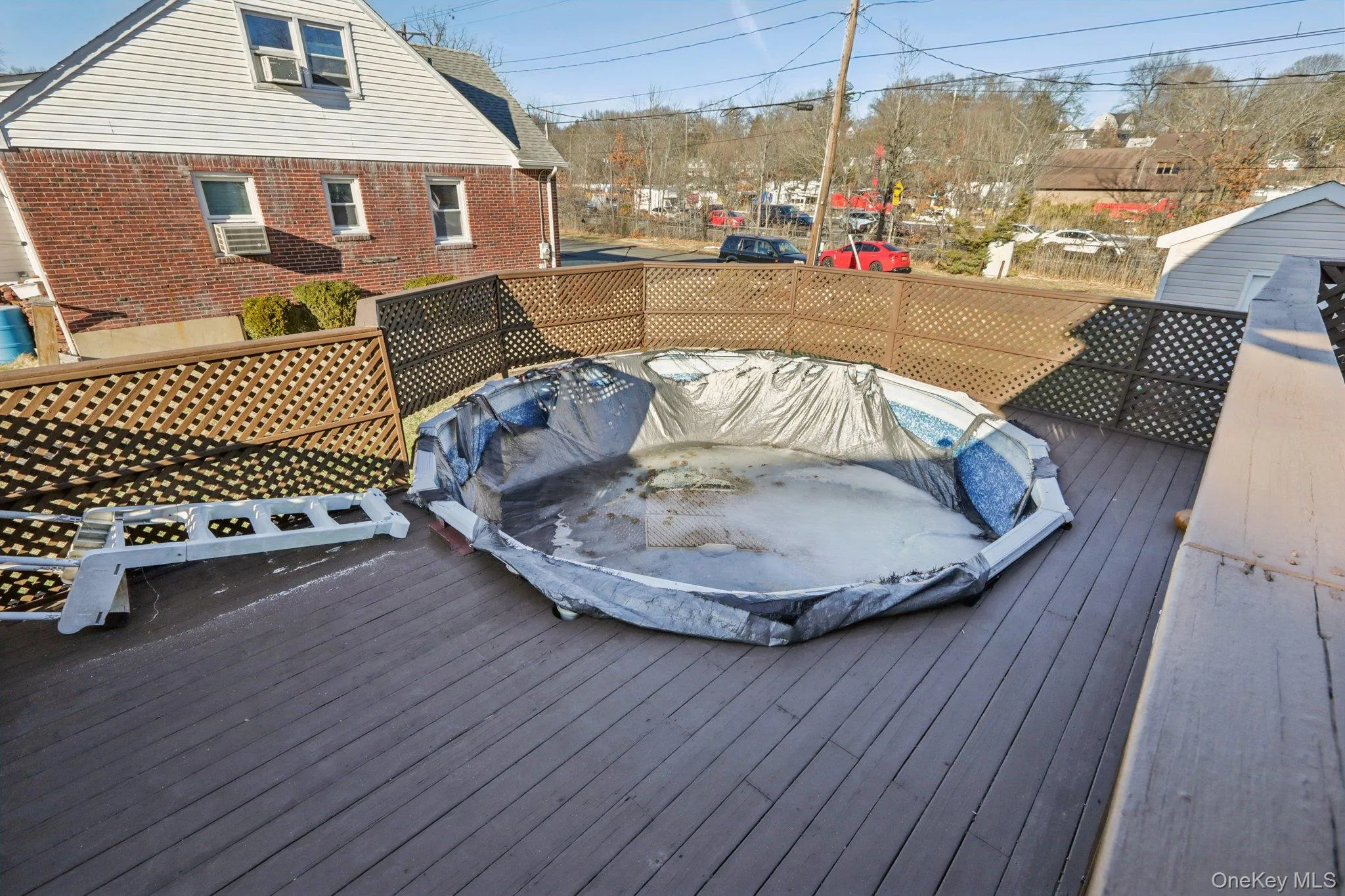 Deck with a hot tub Deck with a hot tub