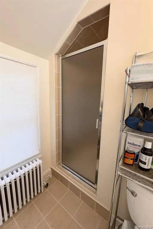 Shower in bathroom on second floor Shower in bathroom on second floor