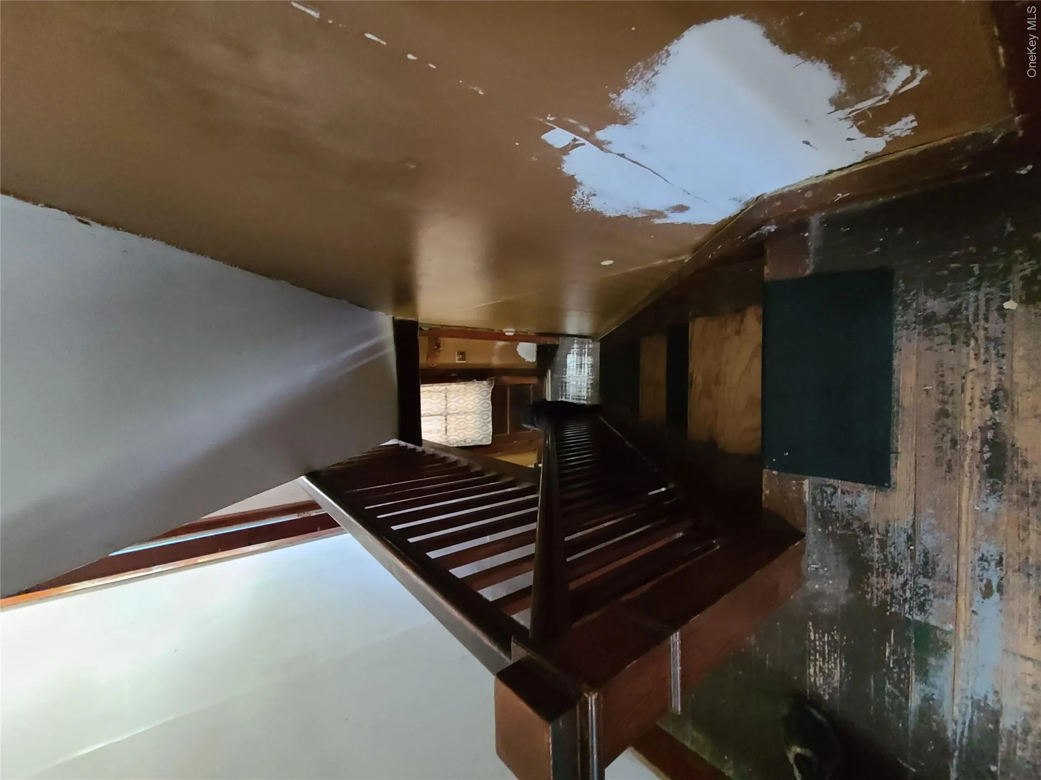 View of stairs in 1920's house View of stairs in 1920's house