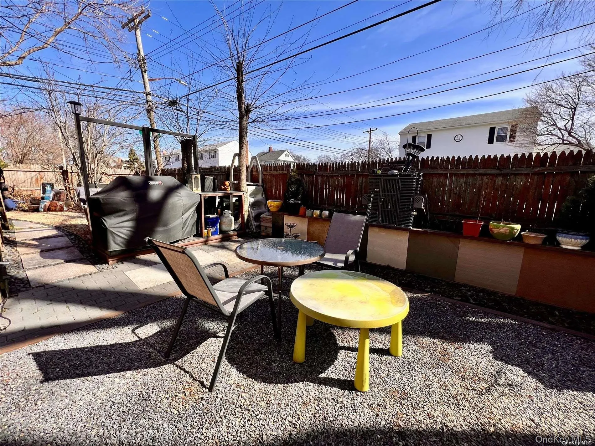 Rear side yard Rear side yard