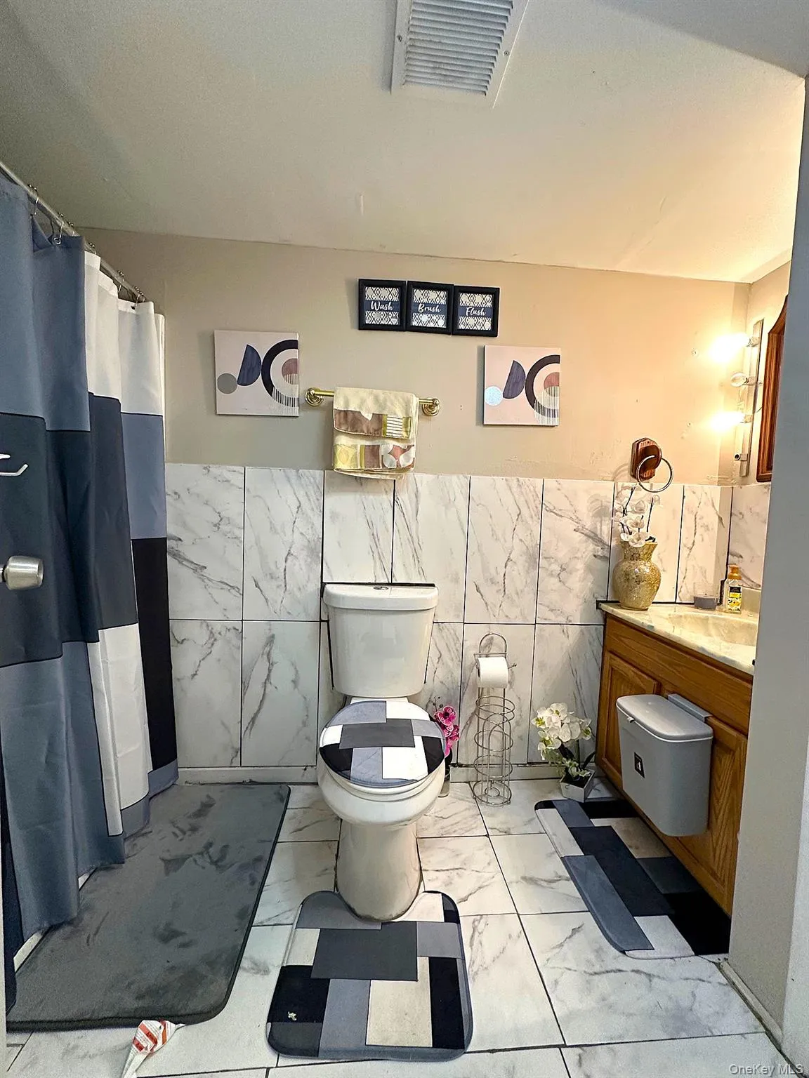 Large lower level bathroom Large lower level bathroom