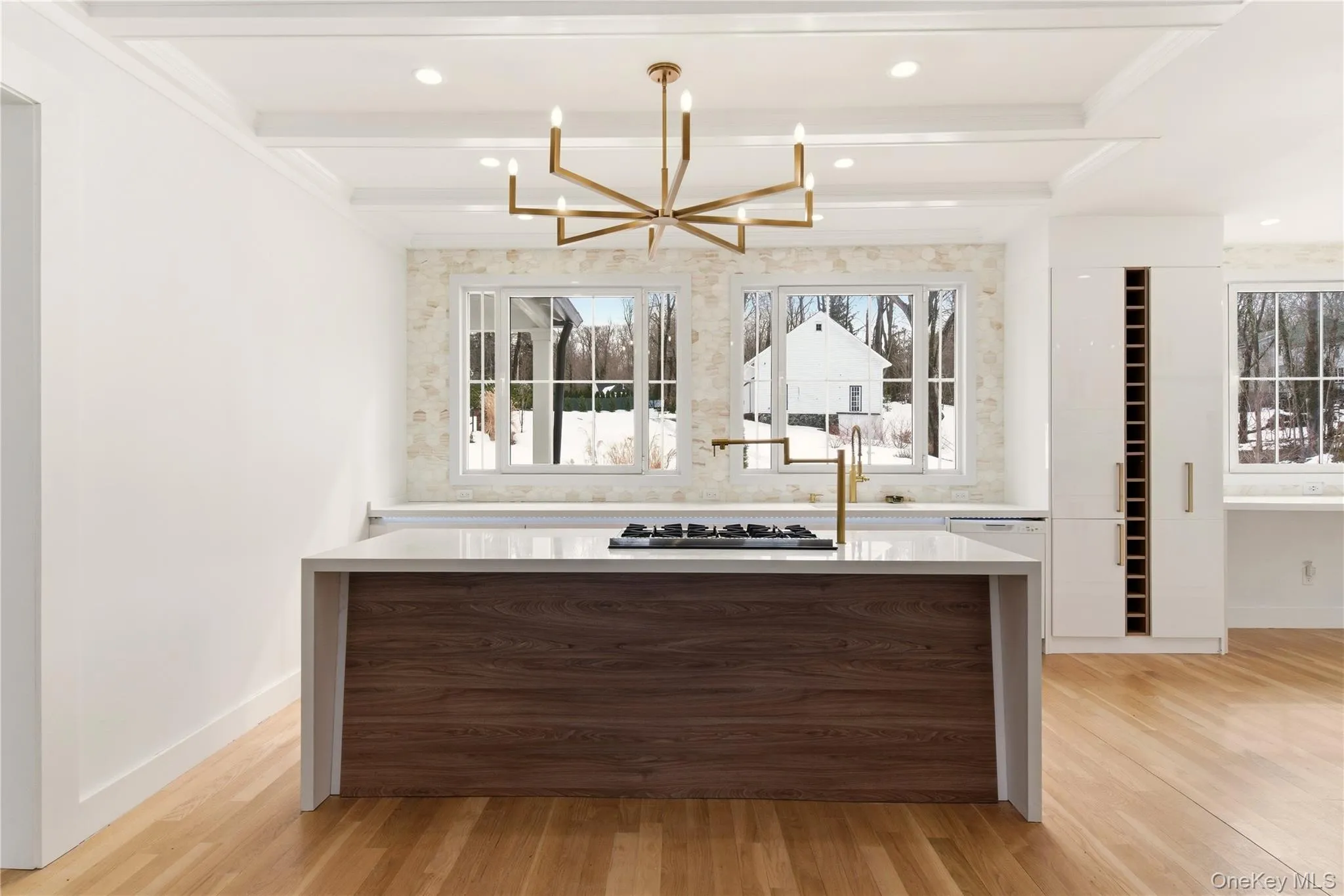 Kitchen with Large Center Island. Kitchen with Large Center Island.
