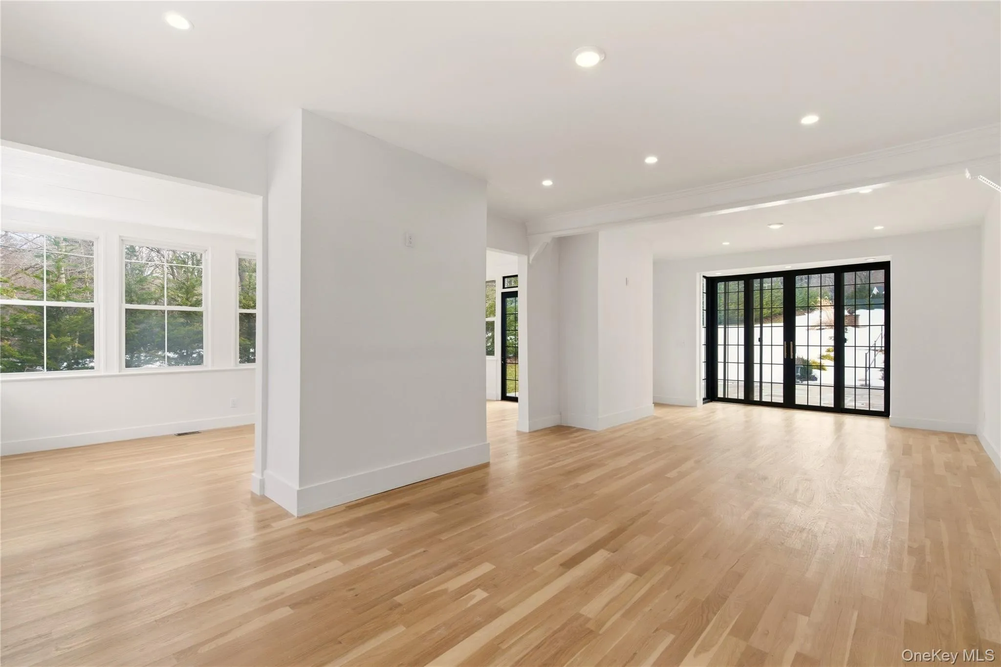 Living Room with Custom Doors to Rear Patio Living Room with Custom Doors to Rear Patio