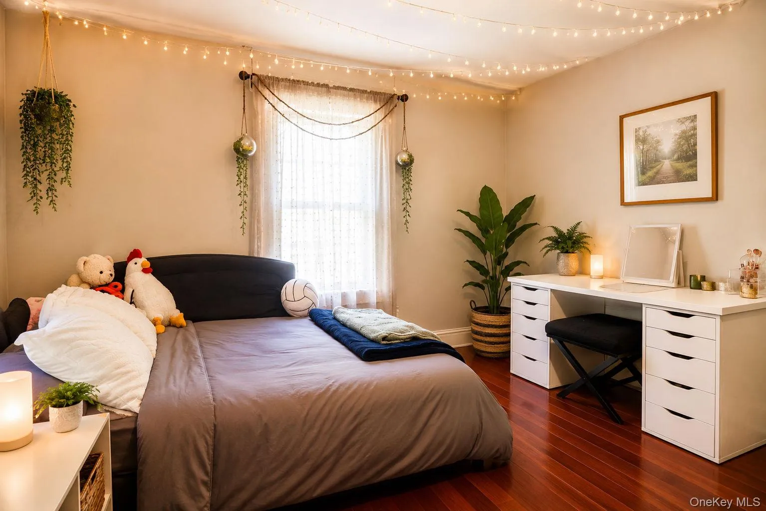 Another view of the bedroom with natural light Another view of the bedroom with natural light