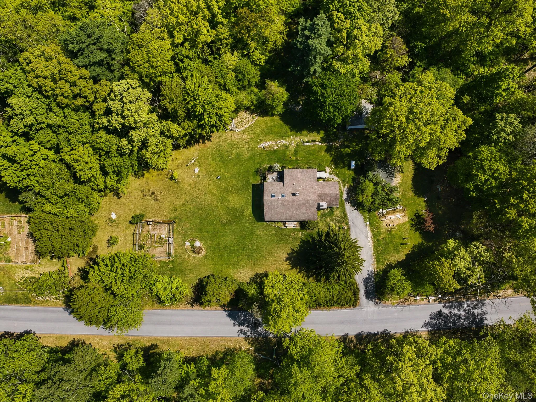 Private residence surrounded by lush green foliage Private residence surrounded by lush green foliage