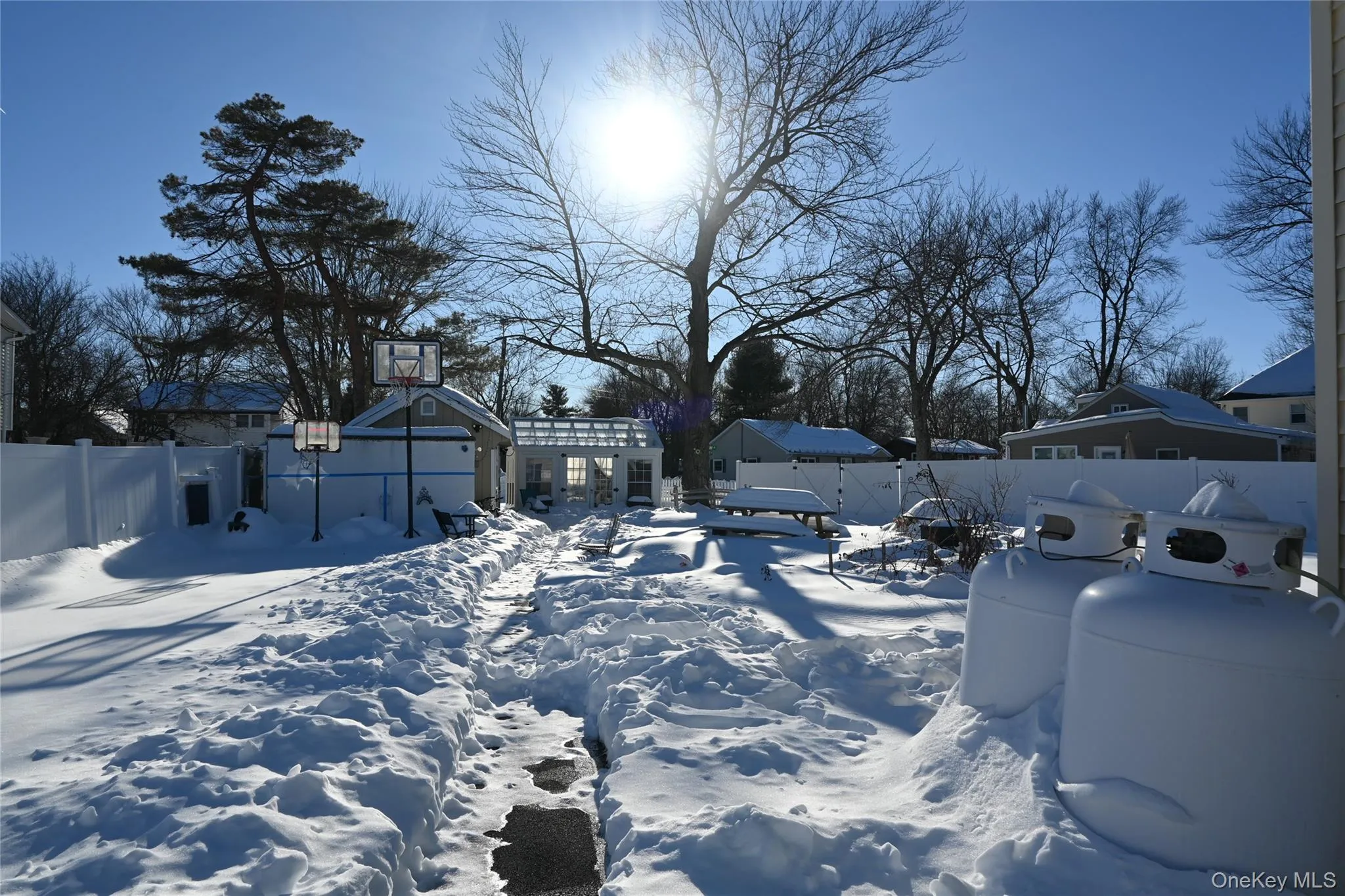 2 large propane tanks, side of house and large back yard 2 large propane tanks, side of house and large back yard
