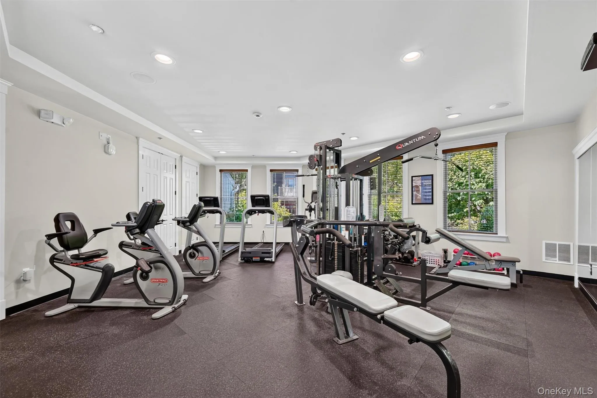 The community fitness center offers residents a convenient place to stay active close to home. The community fitness center offers residents a convenient place to stay active close to home.