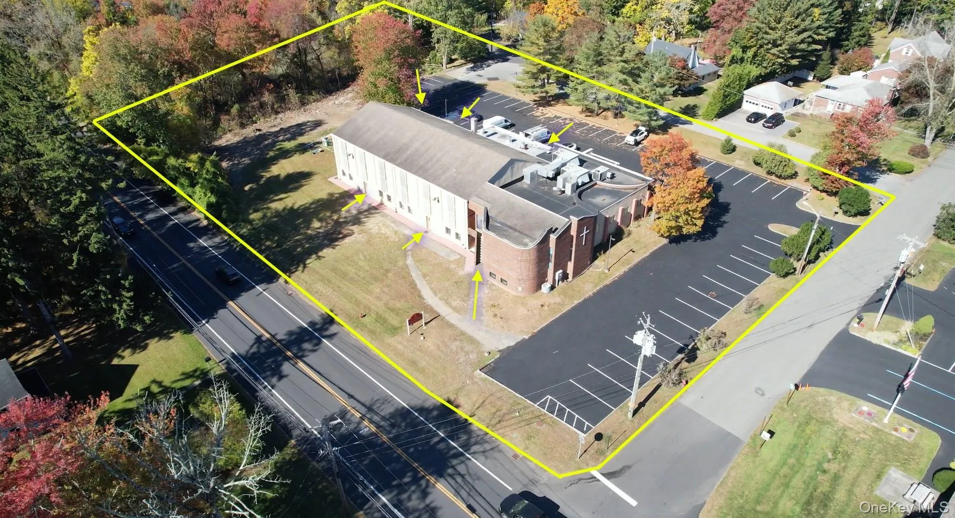 Aerial overview of property's location featuring property boundaries highlighted Aerial overview of property's location featuring property boundaries highlighted