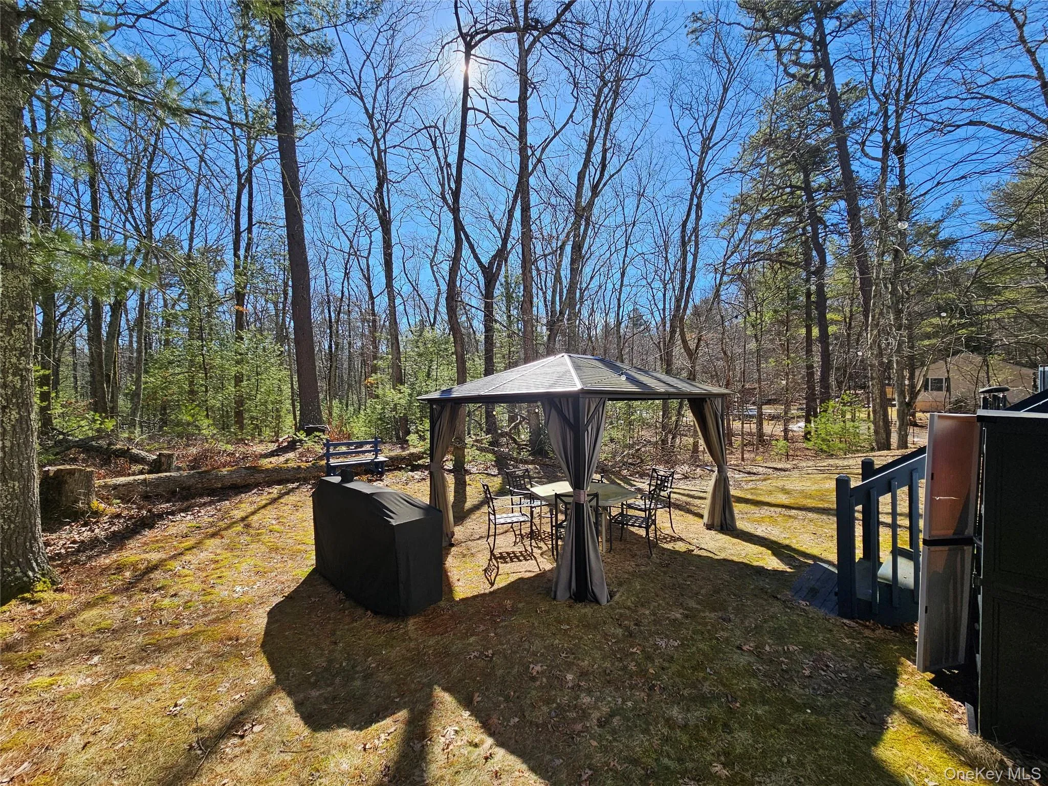 View of yard featuring a gazebo View of yard featuring a gazebo