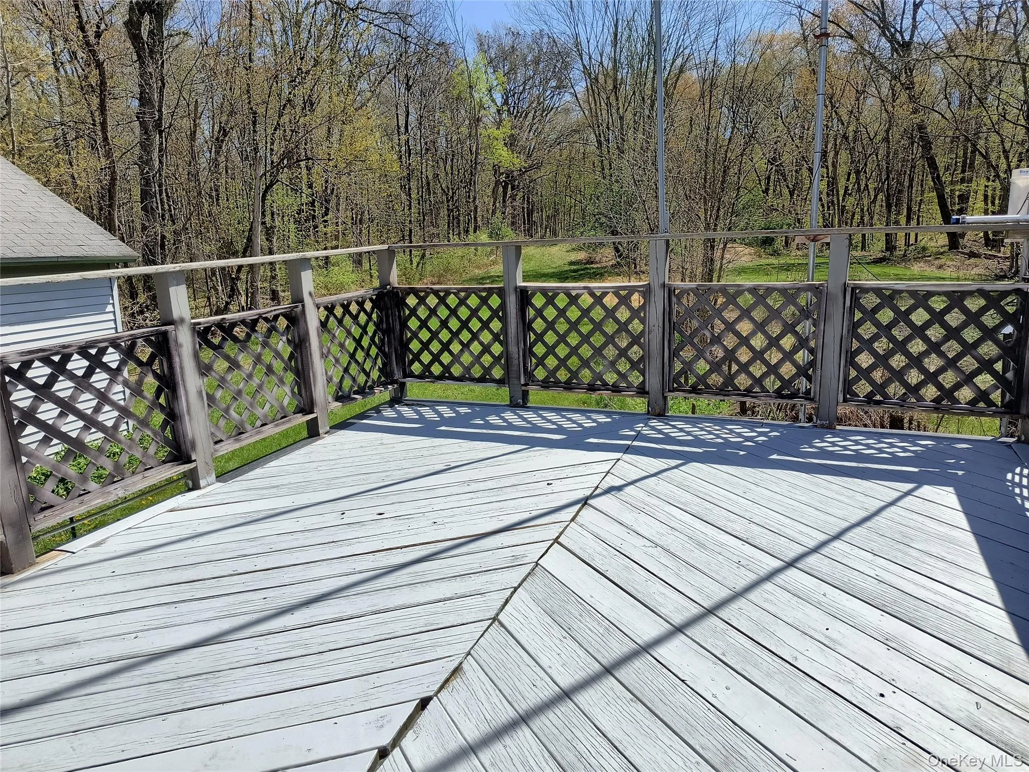 Freshly painted rear deck! Freshly painted rear deck!