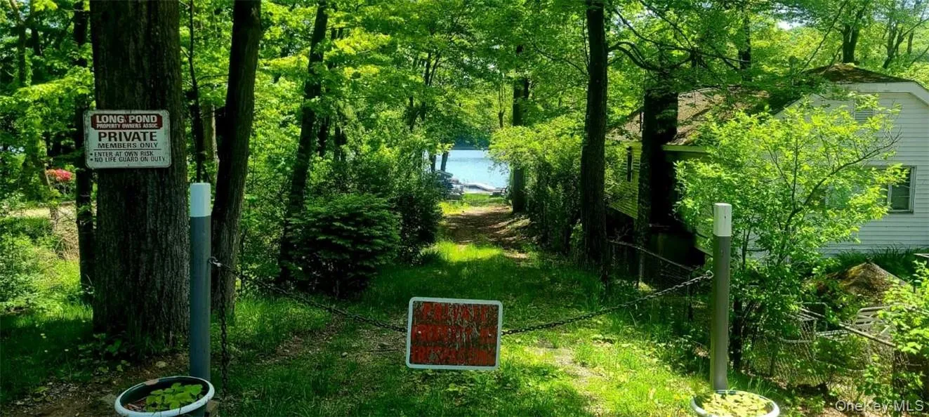 Path to lake and docks Path to lake and docks