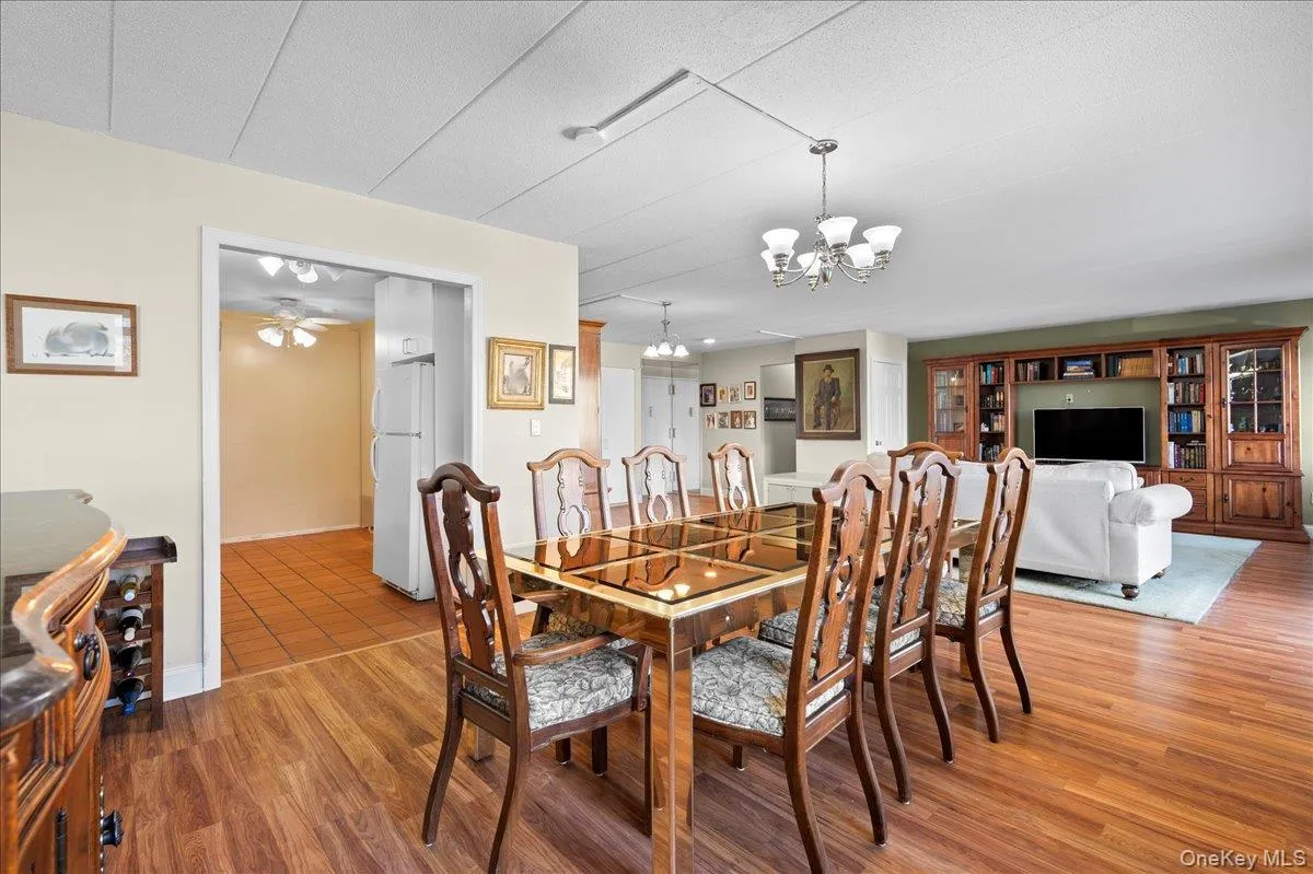 Kitchen opens to dining room Kitchen opens to dining room