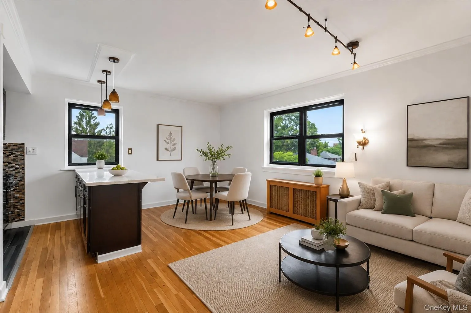 Living/Dining/Kitchen Virtually Staged Living/Dining/Kitchen Virtually Staged