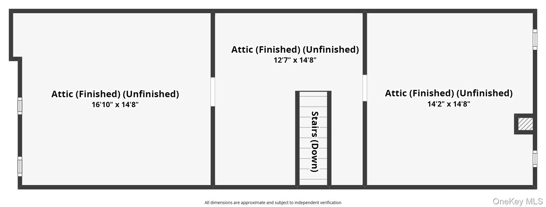 Attic View of home floor plan Attic View of home floor plan