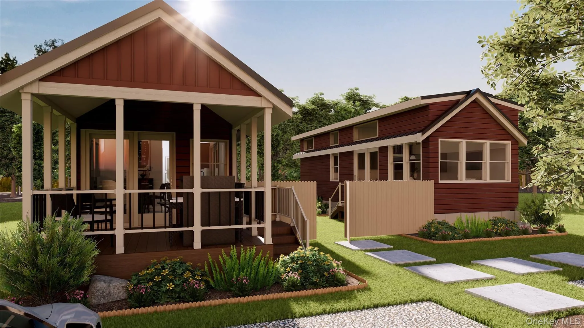Photo renderings of the Companion Cottage. Photo renderings of the Companion Cottage.