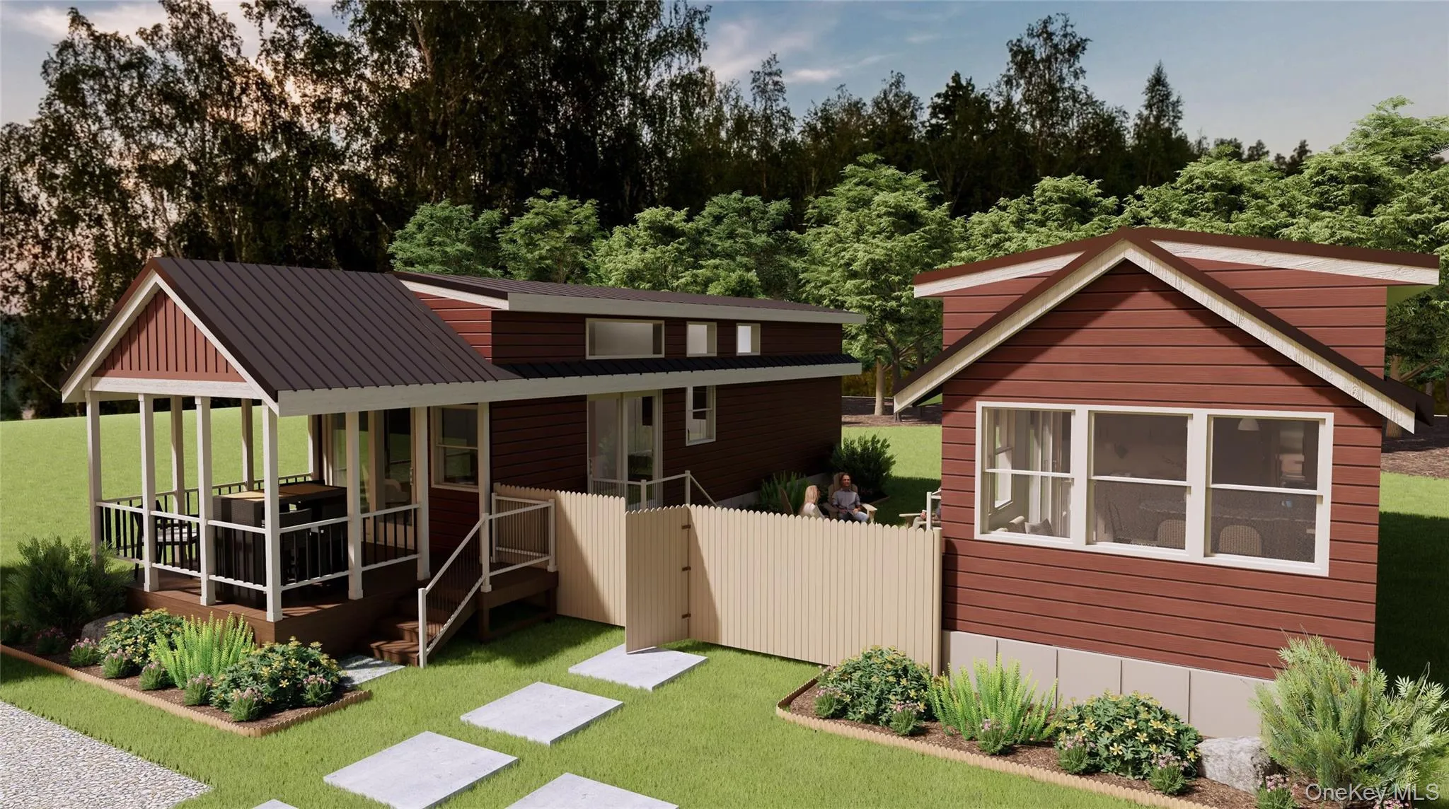 Photo renderings of the Companion Cottage. Photo renderings of the Companion Cottage.