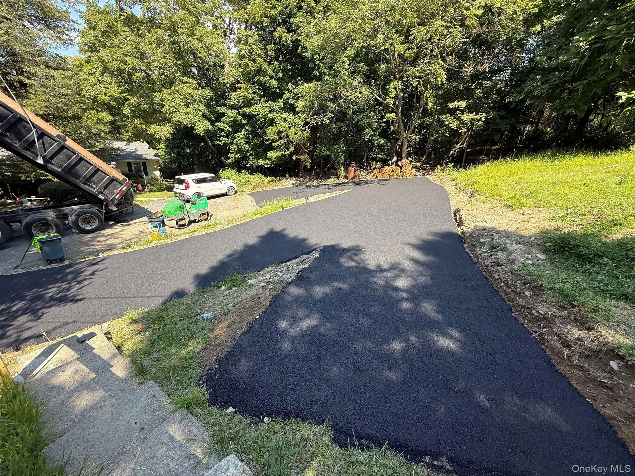 The new driveway! The new driveway!