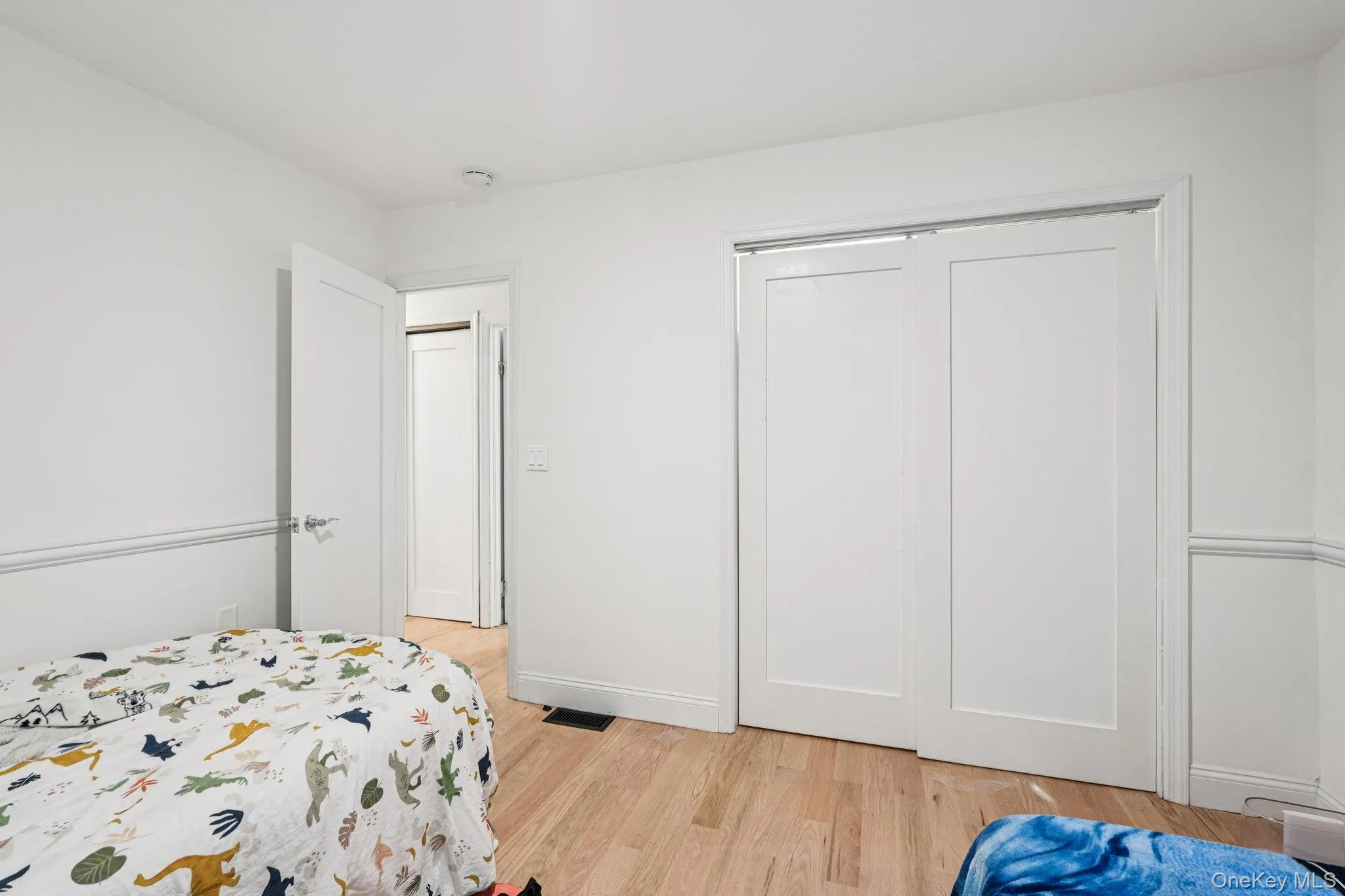 Bedroom and a closet Bedroom and a closet