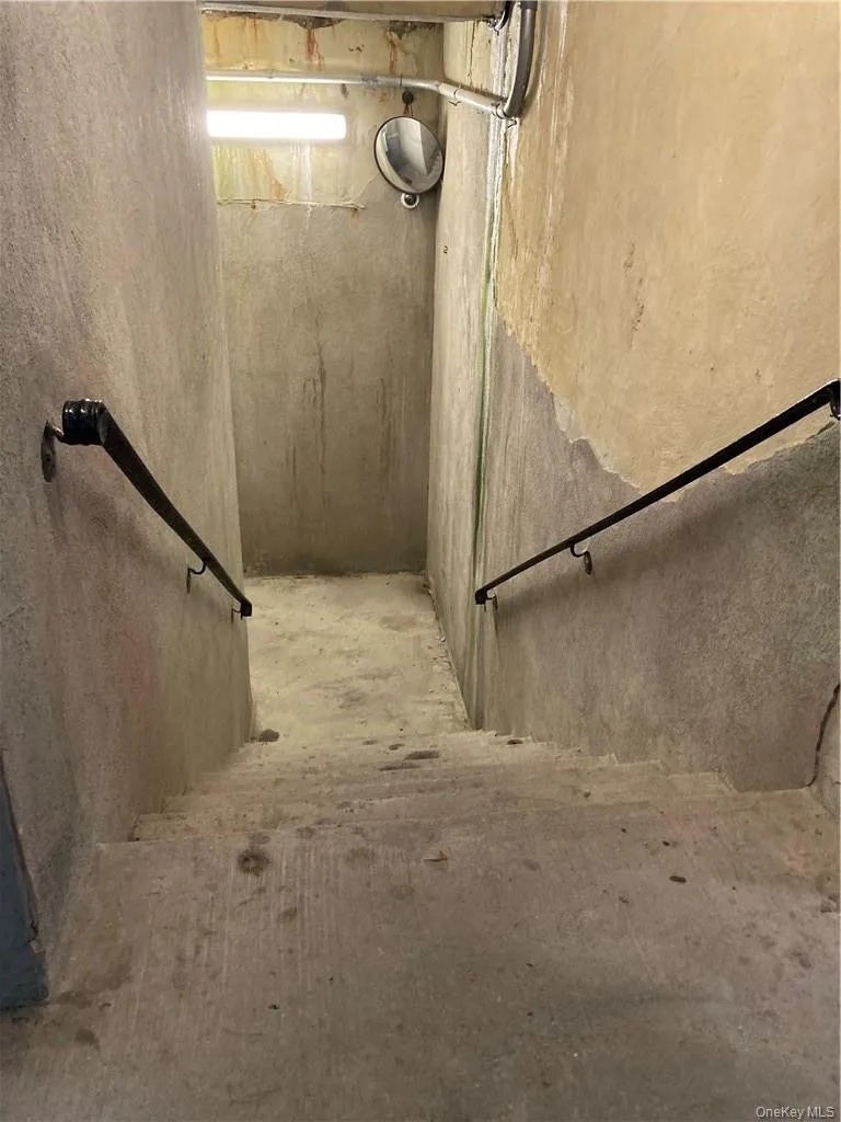 Stairway leading to huge storage crate Stairway leading to huge storage crate