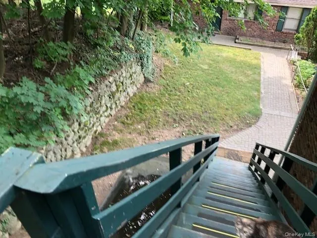 Looking down from the landing of the apartment -- lovely views Looking down from the landing of the apartment -- lovely views