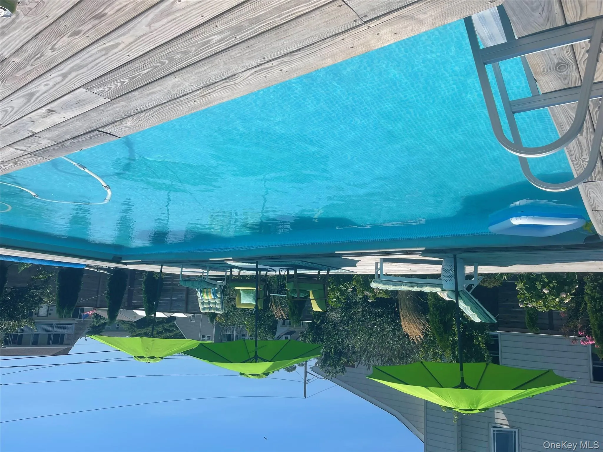 Above ground Saltwater pool with wrap around decking Above ground Saltwater pool with wrap around decking