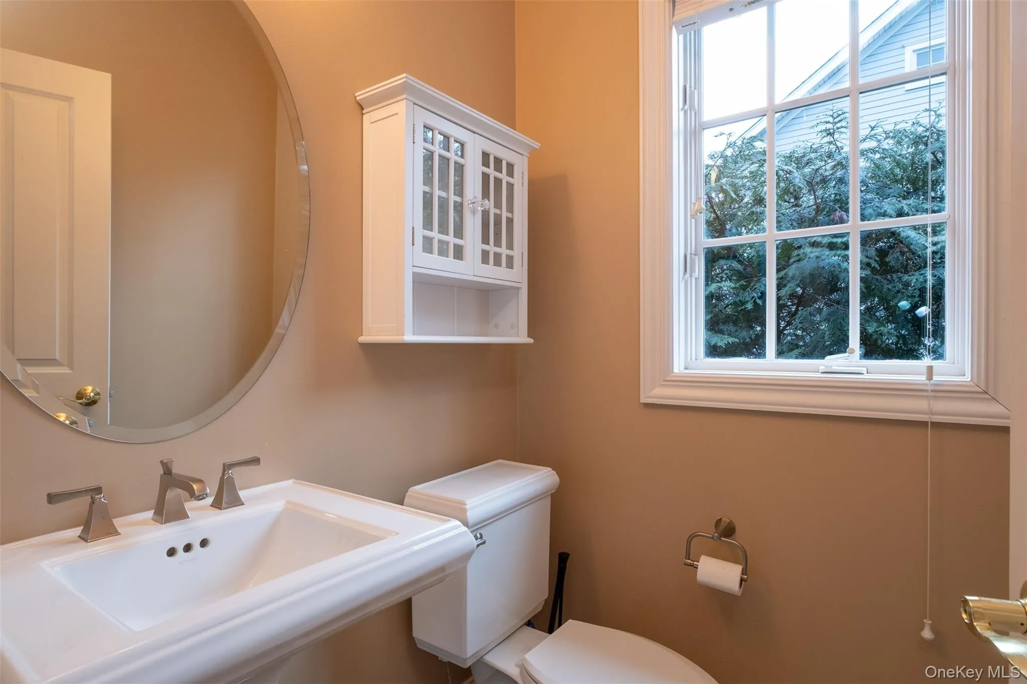 Powder room for second floor kitchen and living. Powder room for second floor kitchen and living.